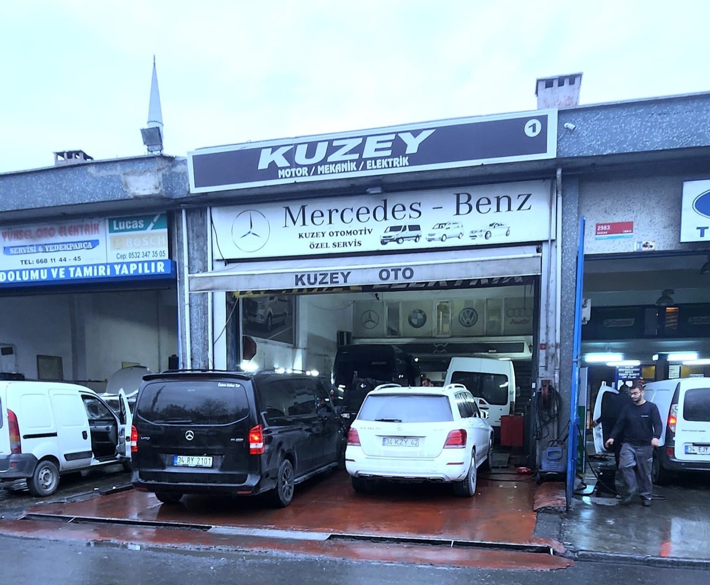Teşhis ekipmanı ve laptop bağlantısı
